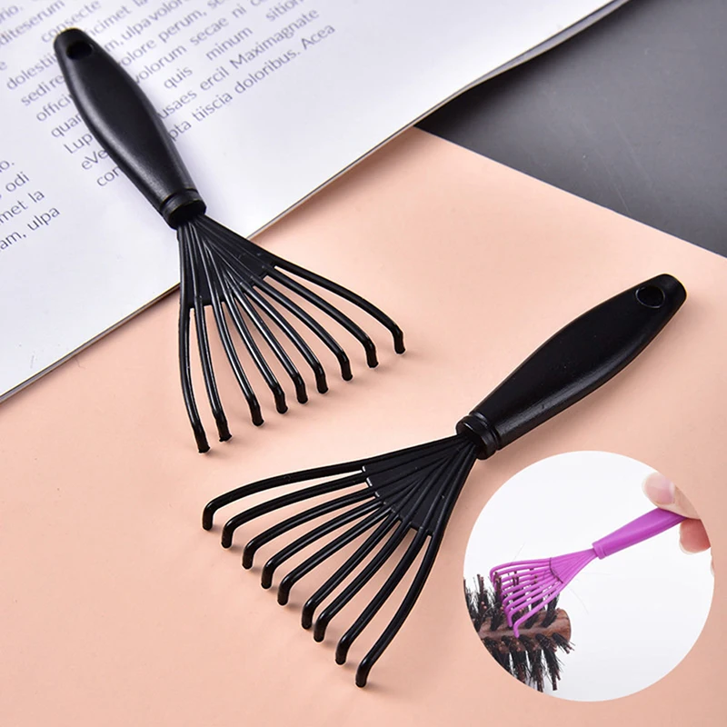 2pcs Mini New Hair Comb & Brush Cleaning Remover Embedded Handle Tool Useful Cleaner Hair Comb Brush Accessories Hooking Claw