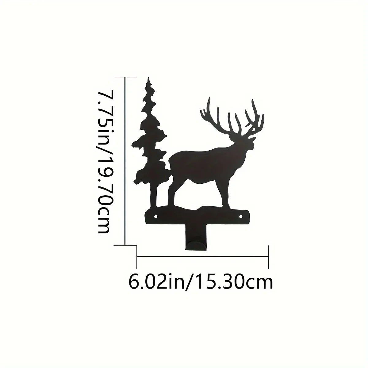 

CIFBUY Decoration Metal Elk Key Hanger Wall, Household Multi-Purpose Clothes Bag Key Hooks, Aesthetic Room Decor, Home Decor, w