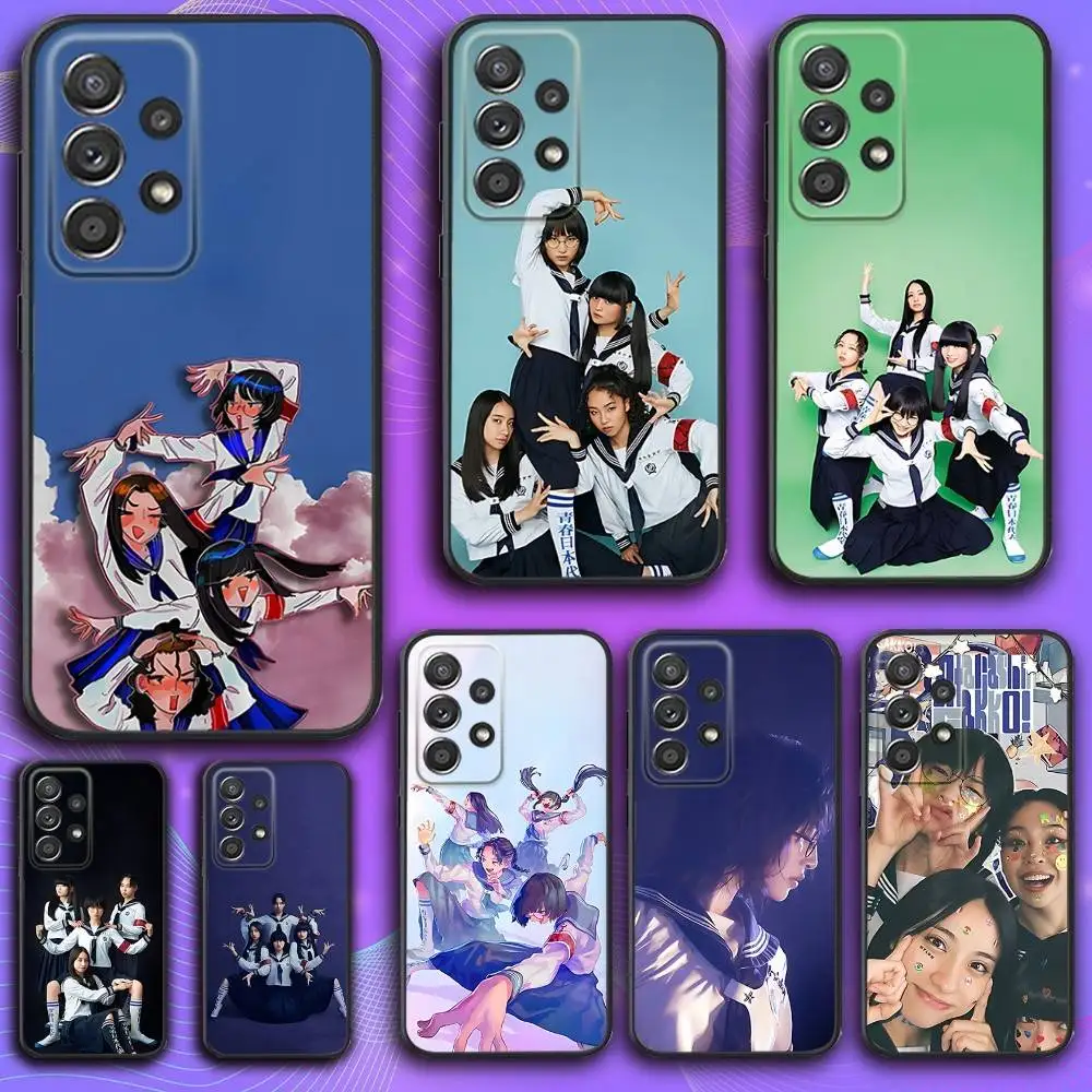 

A-Atarashii Music Gakko Phone Case For Samsung S 25,24,23,22,30,21,10,9,Ultra,Plus,Lite,FE,4,5 G Soft Black Case