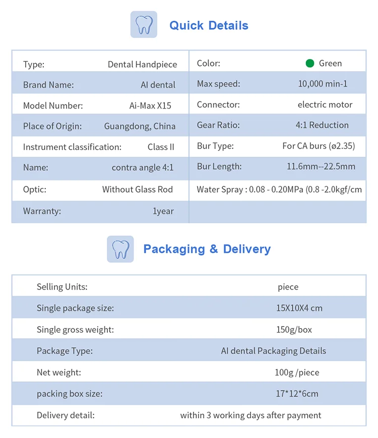 Dental Contra Angle-handpiece 1:5/1:1/4:1/16:1 Low Speed Hand Piece Single Water Spray E-Type Connector Without Fiber Optic