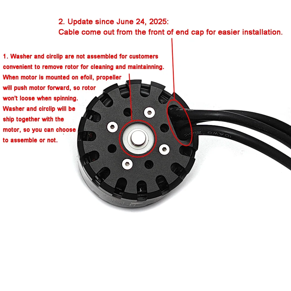 محرك مساعدة من رقائق Maytech 5500 وات 6579 مع شفرات معدنية قابلة للطي لتقوم بها بنفسك لوحة معززة من رقائق Efoil Tow Boogies ذات دفع عالي