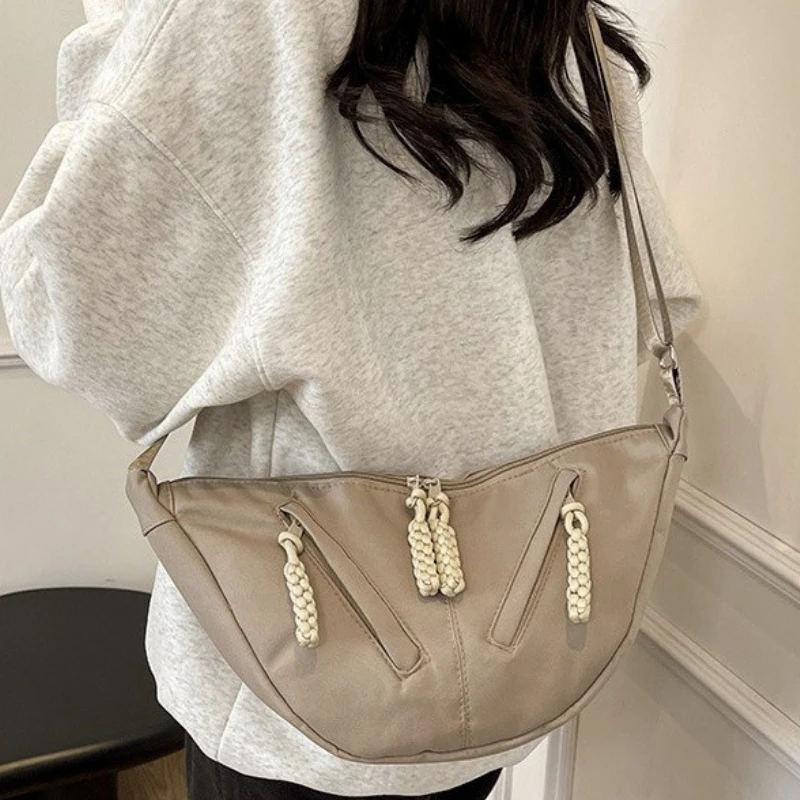 

Women Shoulder Bags Versatile Trendy Dumpling Buns Large Capacity Crossbody Bags for Women Armpit Bags Purse and Handbags Сумка