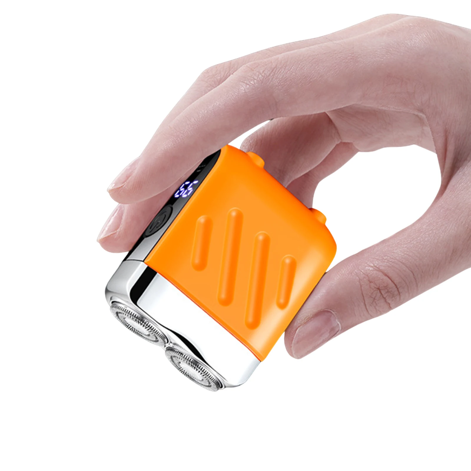 Portable Beard Shaver Type‑C Rechargeable Washable Razor Double-Ring Magnetic Head for Men Husband Father Home Travel Gifts
