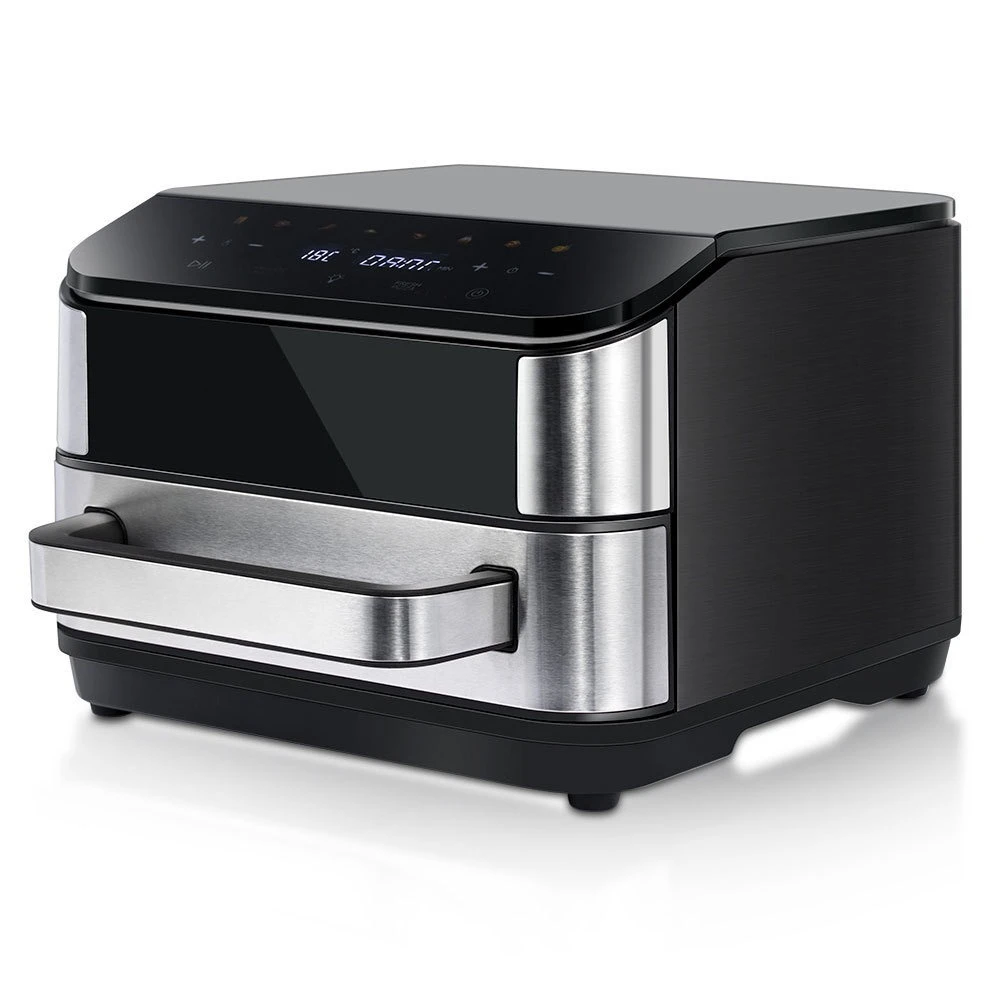 4L Visible Electric Pizza Pan Up and Down Heating Smokeless Electric Baking Pan Air Fryer Oven for Home Use