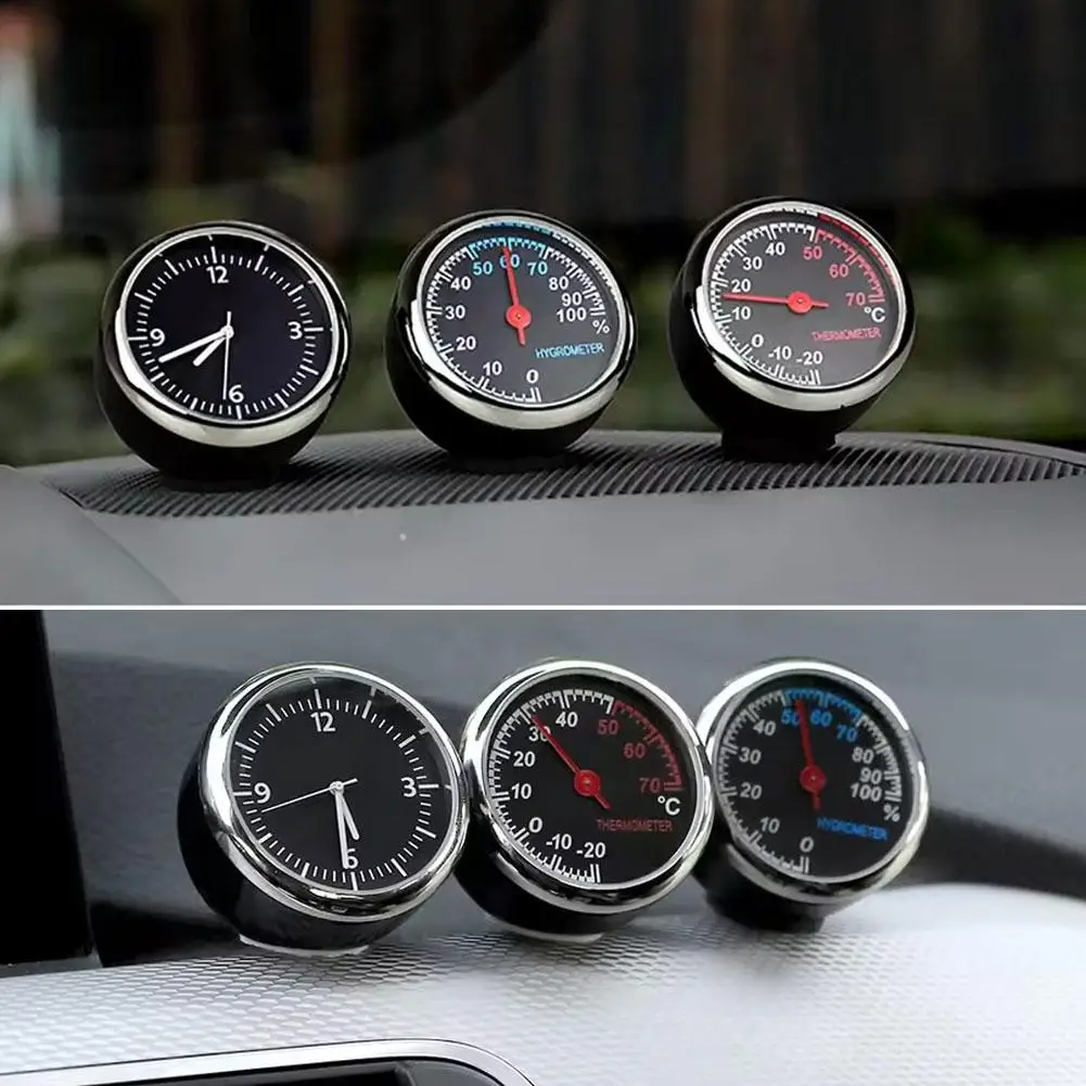 NEW Car Clock Luminous Automobiles Internal Stick-On Mini Digital Watch Mechanics Quartz Clocks Auto Ornament Car Accessories