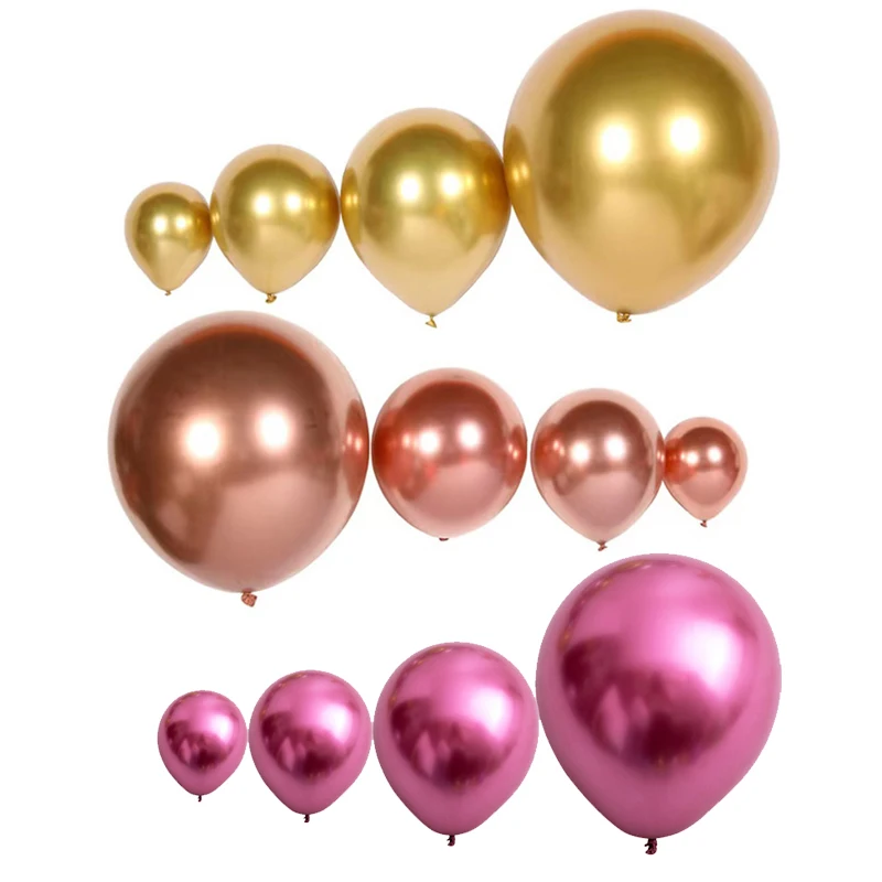 Factory Wholesale 5/10/12/18inch Metal Balloons For Party Birthday Wedding Baby Shower Decoration Large Metal Chrome Balloon