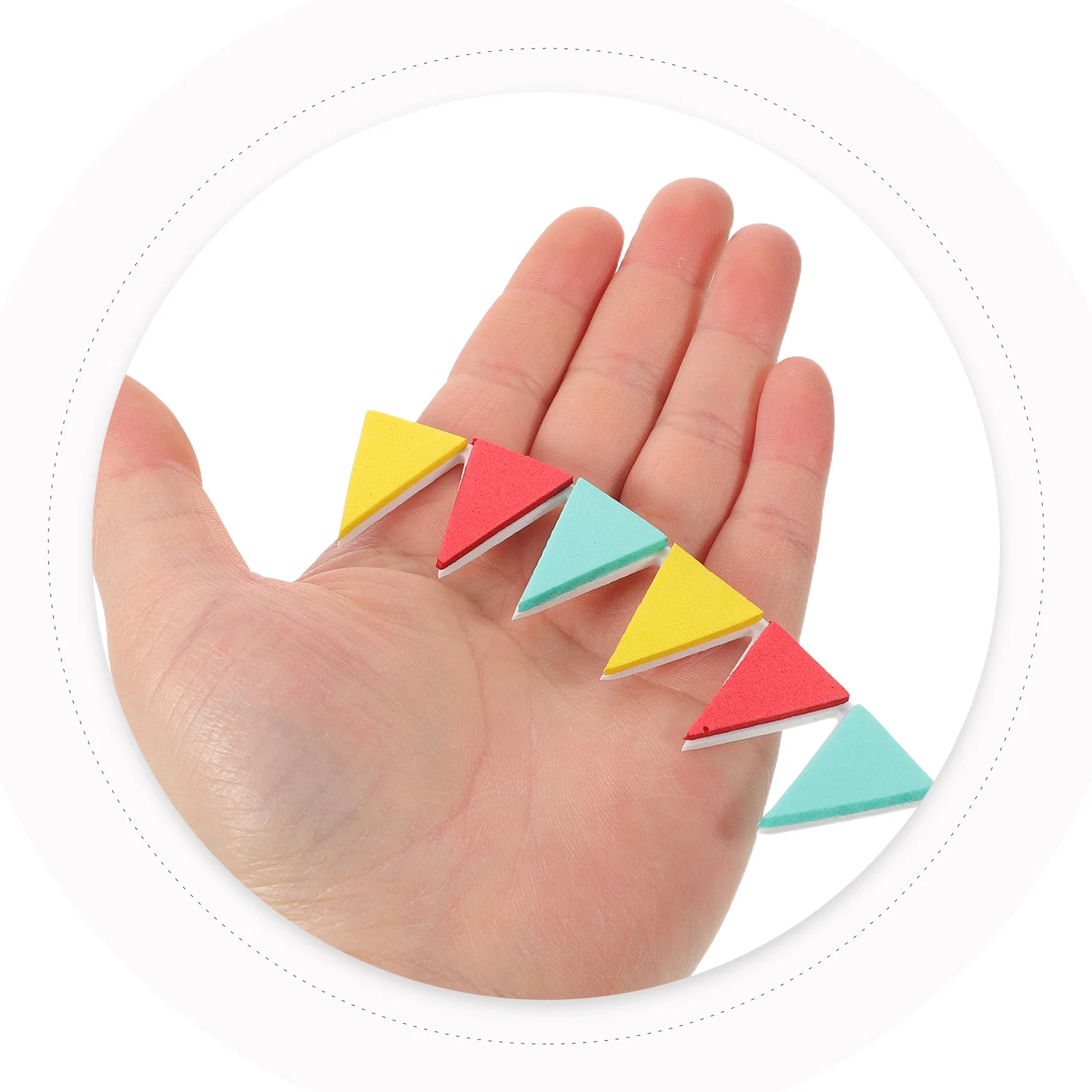 

10pcs Dollhouse Miniature Banner Garland Tiny Triangle Flags Christmas Bunting Decor For Fairy Garden Scene Party Supplies