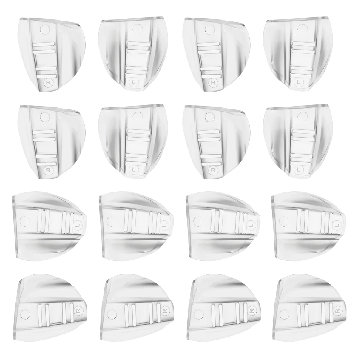 A44T8 пары защитных очков со стороны, прозрачная боковая защита для защитных очков — подходит для большинства очков (M-L)