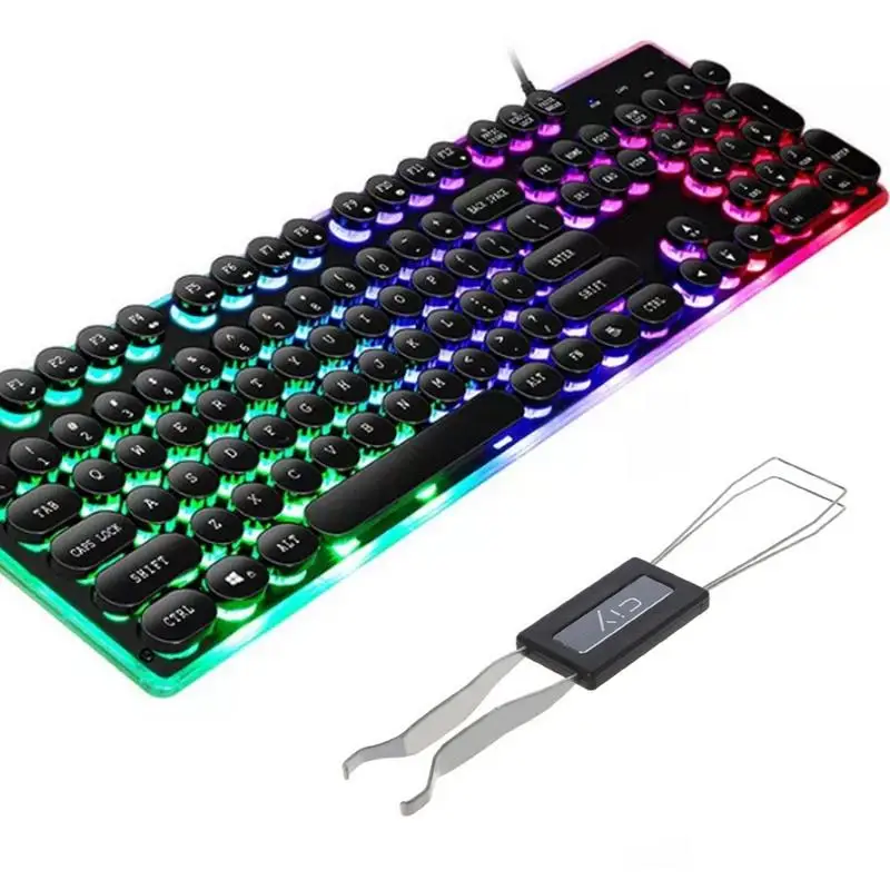 2 In 1 Multipurpose Keycap Switch Puller Set Keys Clamp Shaft pull Dual-Purpose Stainless Steel Tool for mechanical keyboard