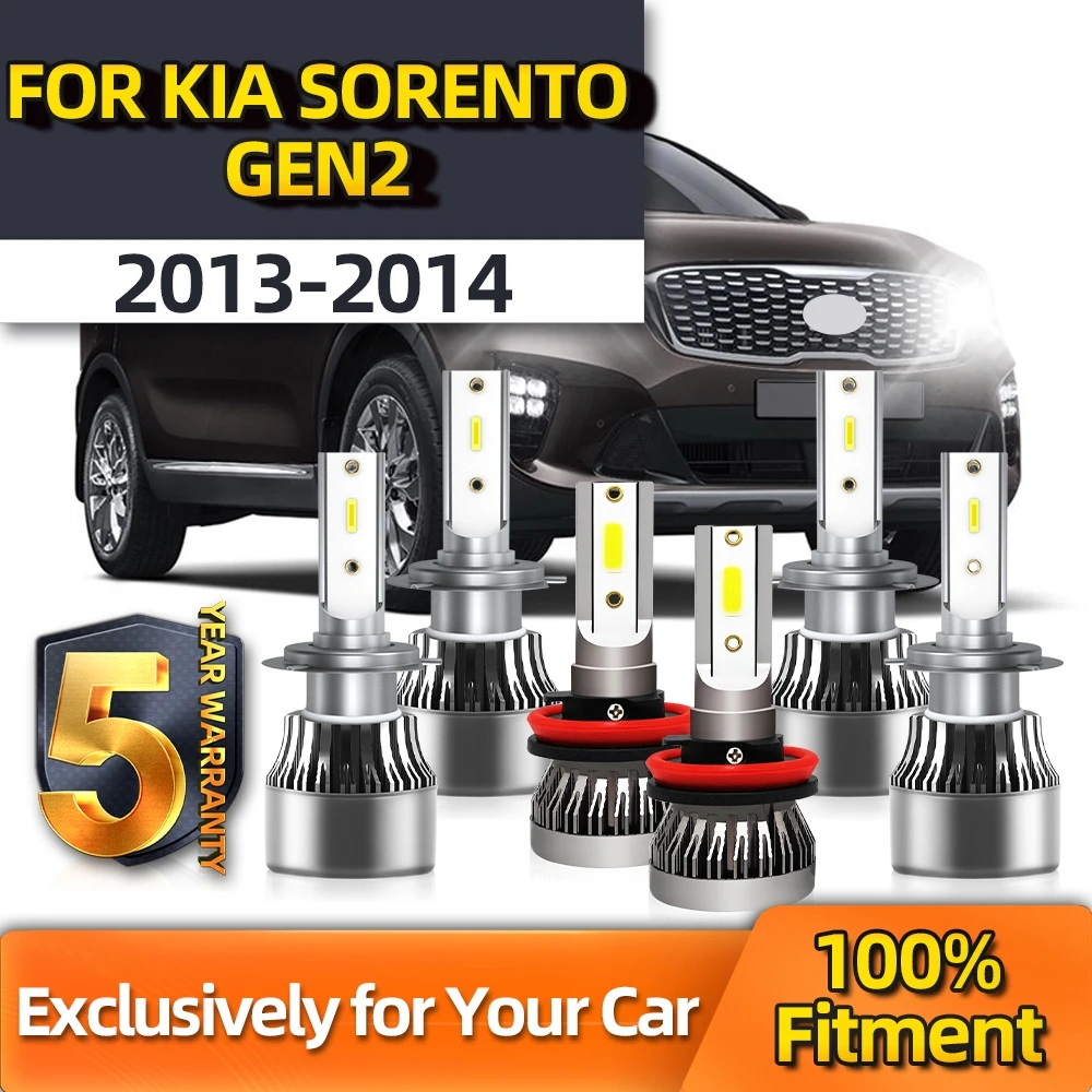 

Crossfox LED Combo CSP Fog Lamp High Low Beam H8 H7 H7 12V 24V Ultra-white 6000K Plug-N-Play For Kia Sorento Gen2 2013 2014