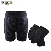 WOSAWE-almohadillas para motocicleta, pantalones cortos protectores 3D, Snowboard, esquí, deportes Unisex, protección de cadera, pantalones cortos acolchados, Protector de rodilla