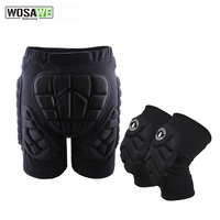 WOSAWE Pads Motorcycle Shorts 3D Protective Shorts Snowboard Ski Unisex Sports Hip Protection Pad Padded Shorts Knee Protector