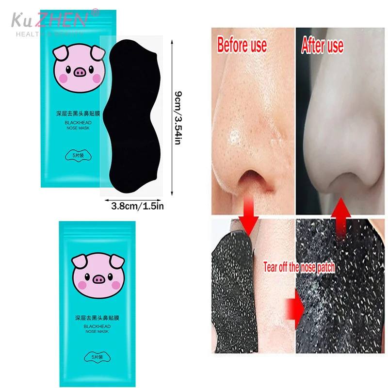 5/15/25/50 Stuks Bamboe Houtskool Mee-eter Verwijderen Neus Porie Strips Diepe Reiniging Porie Schoon acne Neus Zorg Masker Patch Gladde Huid