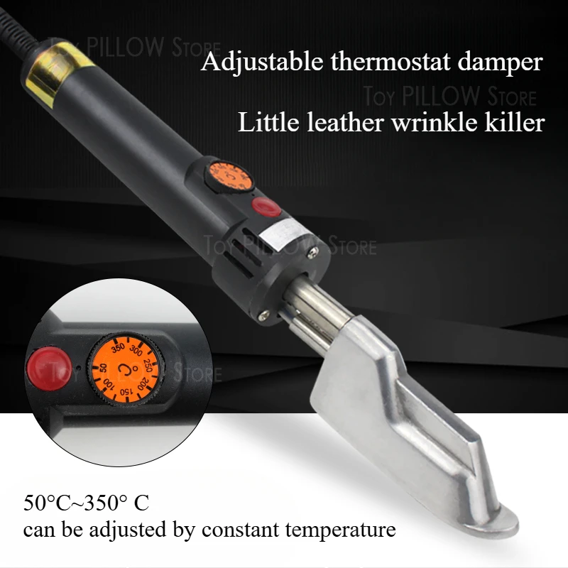 Temperature control mini iron leather leather jacket bag leather shoes wrinkle removal piping small soldering industrial