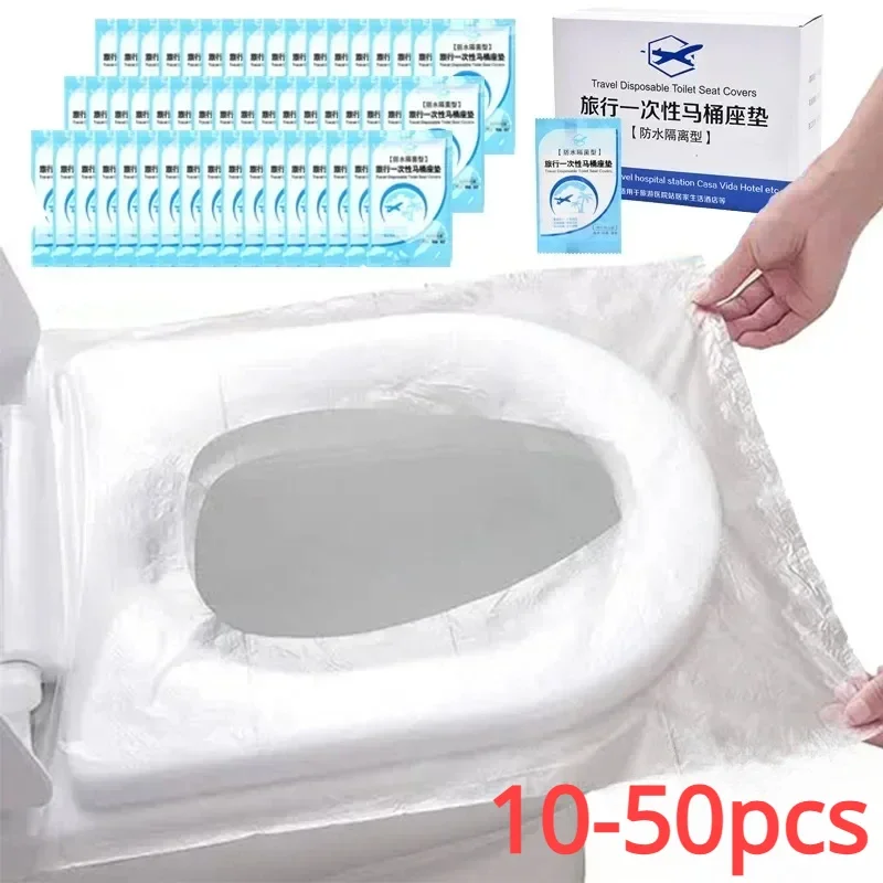 

Disposable Bathroom Accessories Toilet Protector Toilet Seats Cover Waterproof Cushion Travel Camping Mini Portable Safety Home