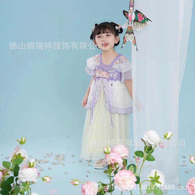 Girls' Han dress ancient clothes baby performance Han dress summer girls' super fairy princess dress children's clothing