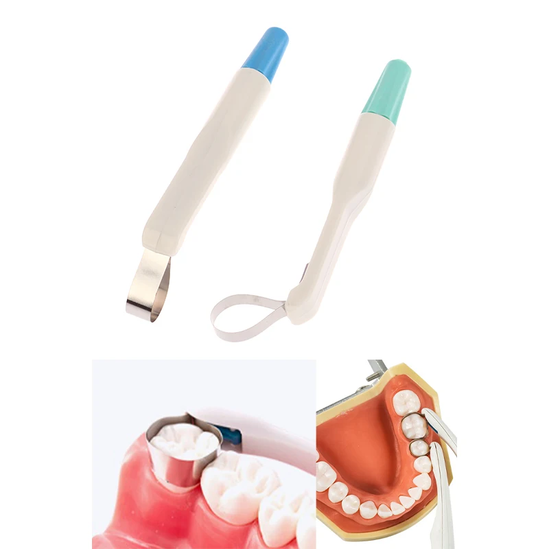 Système de matrice dentaire en acier inoxydable, bande de matrice de type rouleau, matériaux de couronne dentaire, outils médicaux de poulet, laboratoire