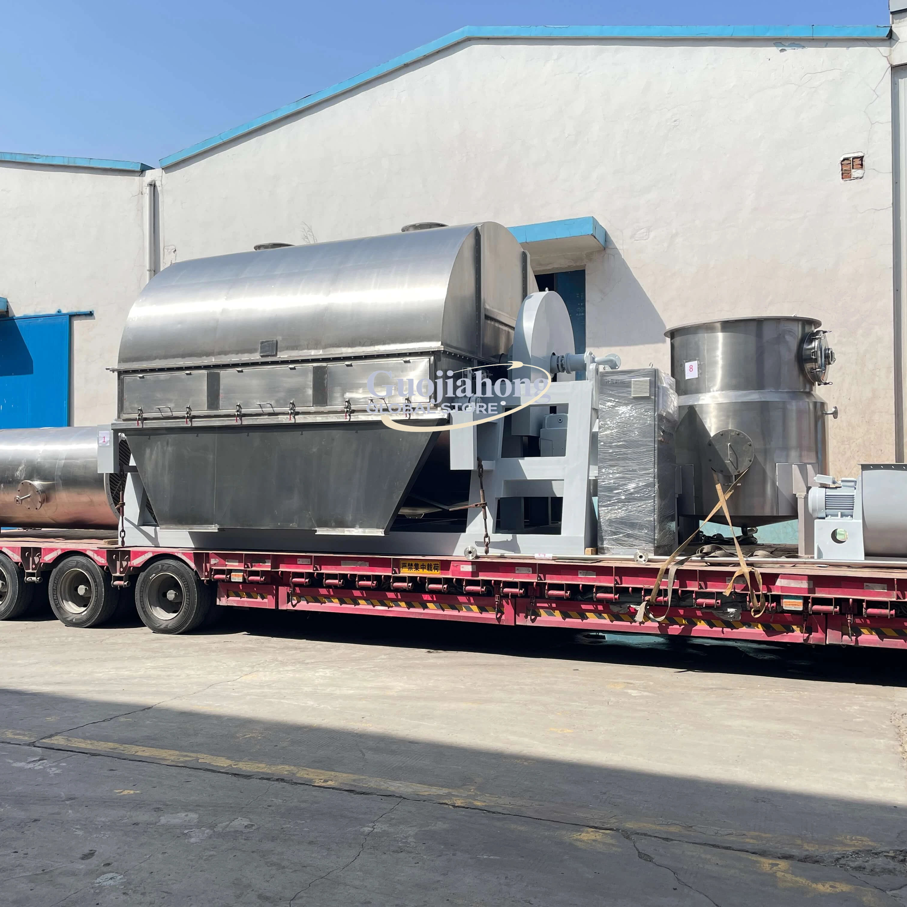 Brewer's Yeast/Slurry/Humic Acid Drum Scraper Dryer Drum Drying Equipment Steam Heating Titanium Material