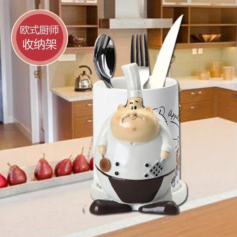 Kitchen Chef Knife Fork Cartridge Knife Holder Drain Chopstick Cartridge Storage Rack Restaurant Creative Ceramic s