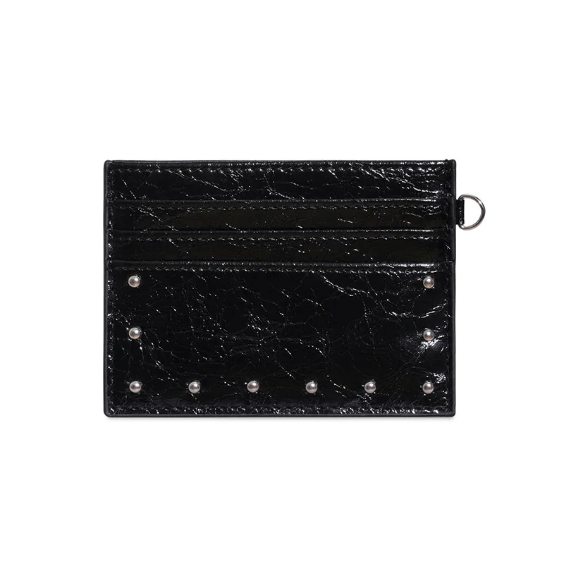 Small Leather Card Case Multiple Slots Slim Card Holder Wallet for Women