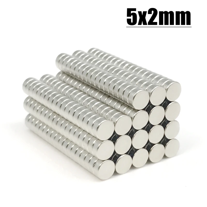 5*2mm magnet 50-5000pcs N35 NdFeB Permanent Magnetic Imanes Neodymium Magnet Fridge Magnets 5x2mm Magnet Accessory