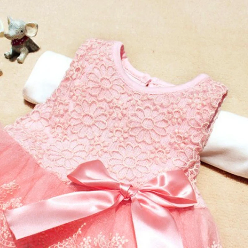 Cotton Sleeveless Dress For Baby Girl Lace Strap Infant Princess Dresses Baptism Clothes Children First Year Birthday Clothing