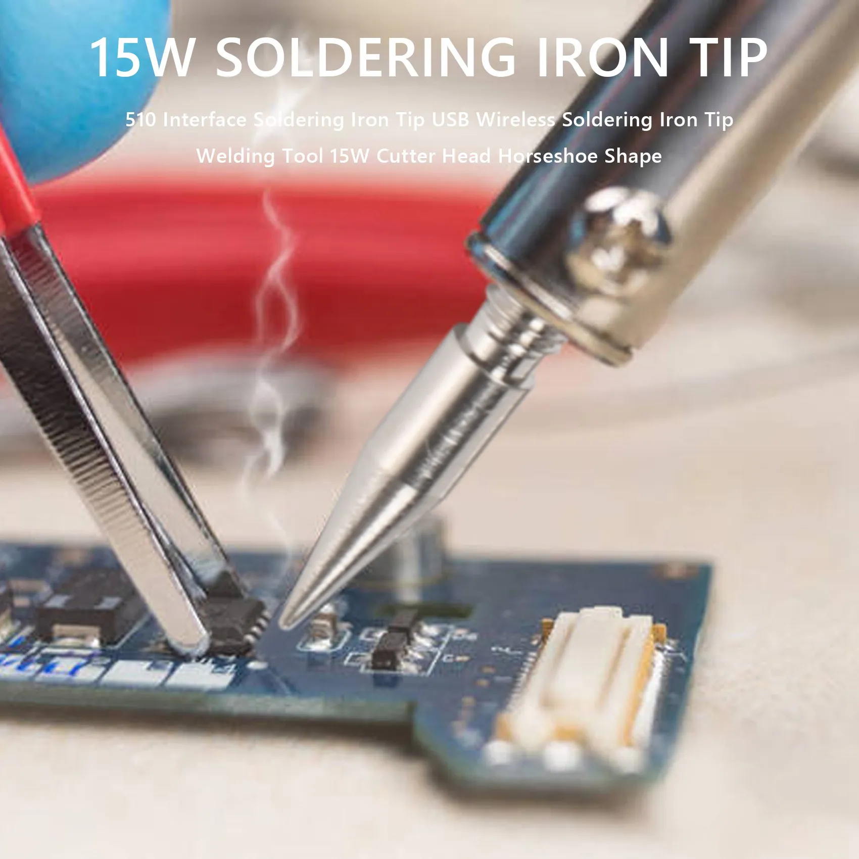 A11E-510 Interface Soldering Iron Tip USB Wireless Soldering Iron Tip Welding Tool 15W Cutter Head Horseshoe Shape