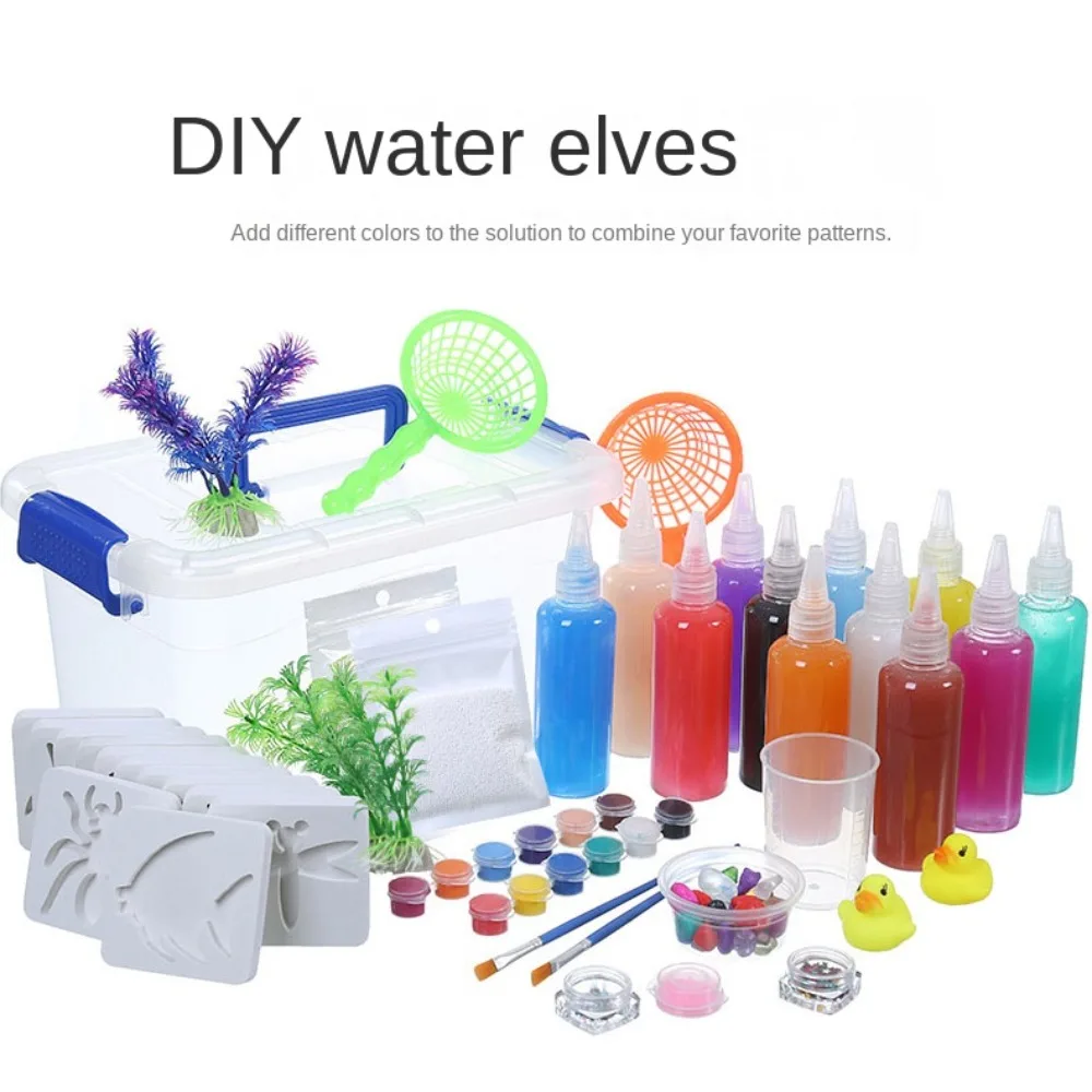 DIY Material Set Magic Water Baby Toy Handmade Toy Kids Craft Kit Magic Water DIY Set Special Pigment Colorful