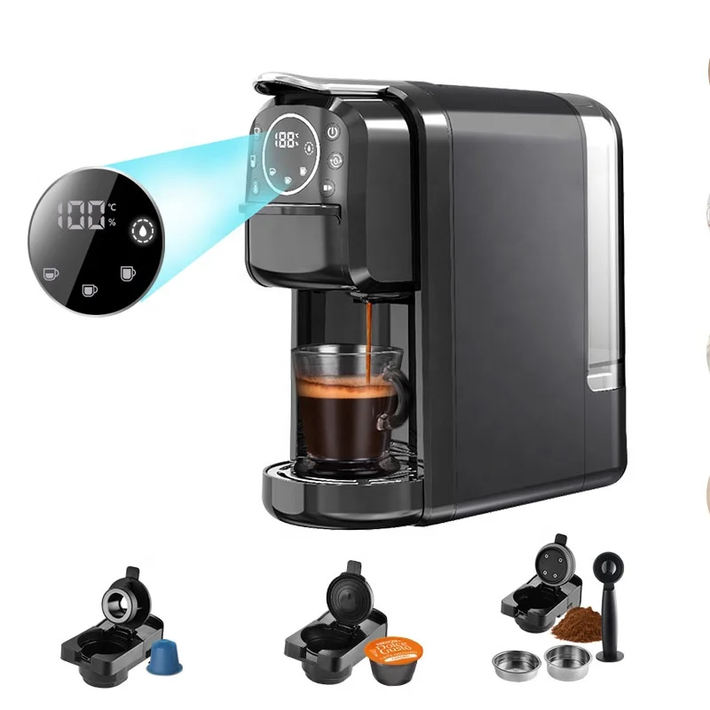 

OEM 20Bar 3 In 1 Multi Espresso Capsule Coffee Maker Lcd Display Electric Commercial Small Espresso Coffee Machine Machine