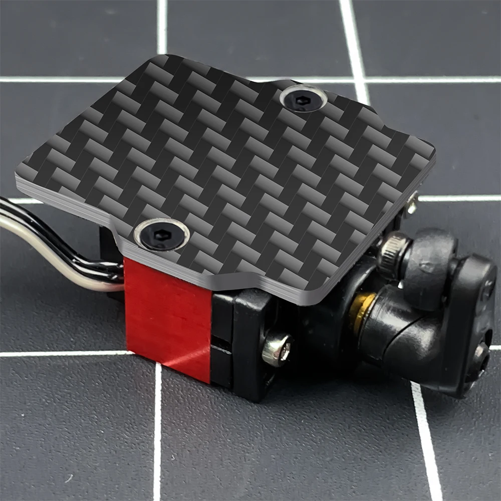 AXSPEED Carbon Fiber Servo Mount Plate Bracket For 1/18 Granite Grom 1/14 Mojave Grom Mega 380 RC Car Upgrade Parts