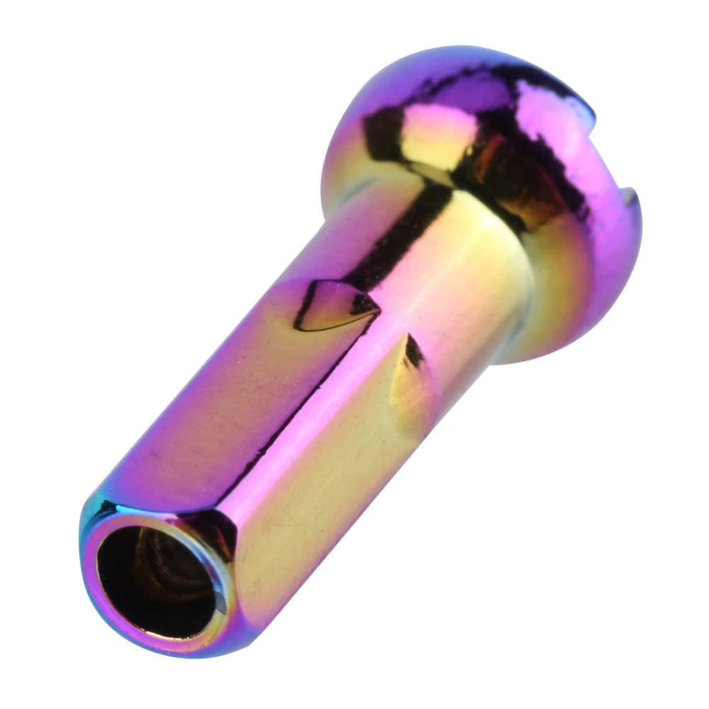 10 قطعة المتحدث الملونة الحلمات سبائك الألومنيوم 14 جرام دراجة تكلم قبعات الدراجات عجلة تكلم الحلمات للدراجات الطريق الجبلية #3