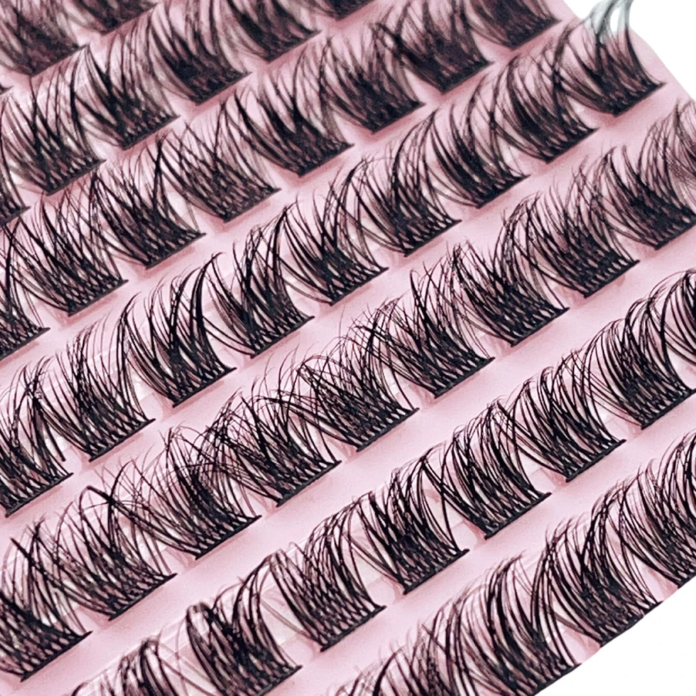 120 pz ciglia cluster 8-16mm ciglia singole sottili ciglia dall'aspetto naturale D ricci soffici ciglia cluster ciglia fai da te