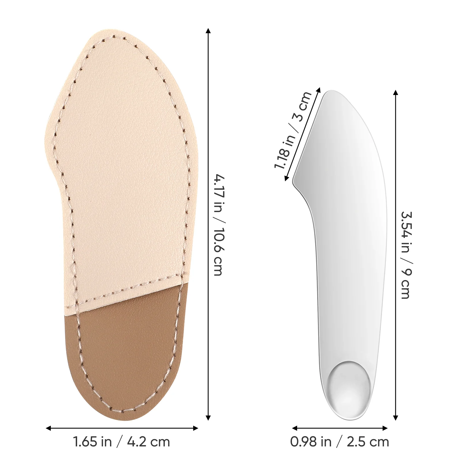 Espátula para base, palo de Color, herramienta de maquillaje líquido de acero inoxidable (juego de luz de espejo portátil) para paleta coreana