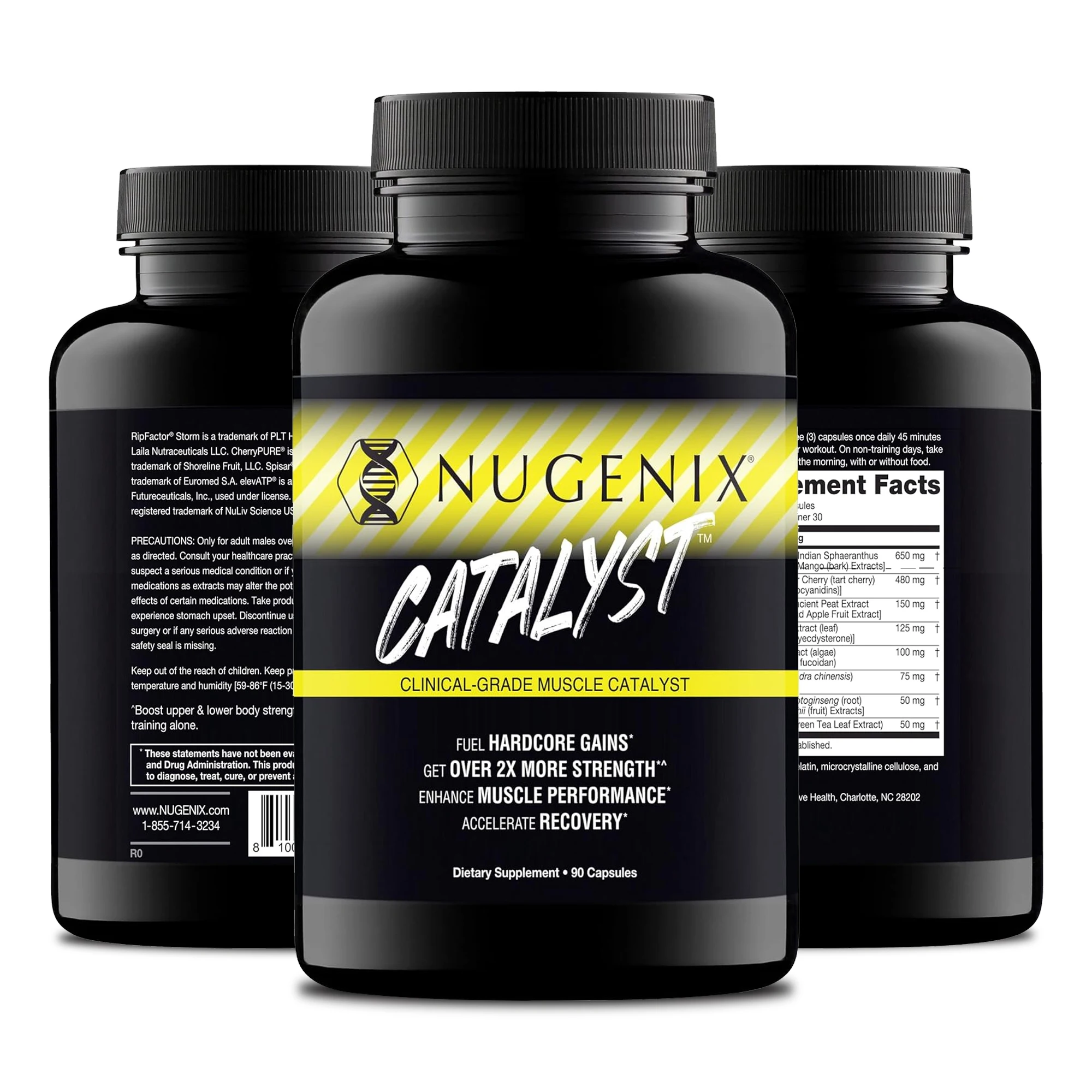 

Catalyst Capsules - Enhanced Muscle Builder and Muscle Recovery, Train Harder, Increase Performance