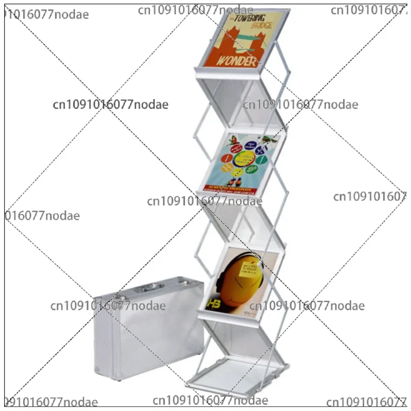 espositore-portatile-a4-a-zigzag-in-acrilico-e-alluminio-per-riviste-brochure-e-banner