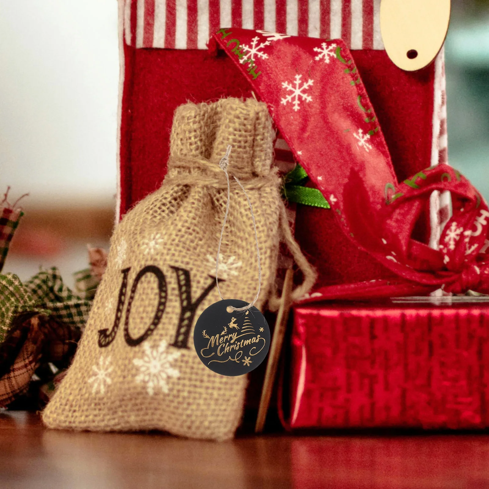 100 قطعة هدية عيد الميلاد العلامات عطلة الموسم علامات معلقة للهدايا مزرعة زينة التسمية DIY بها بنفسك سكرابوكينغ #6