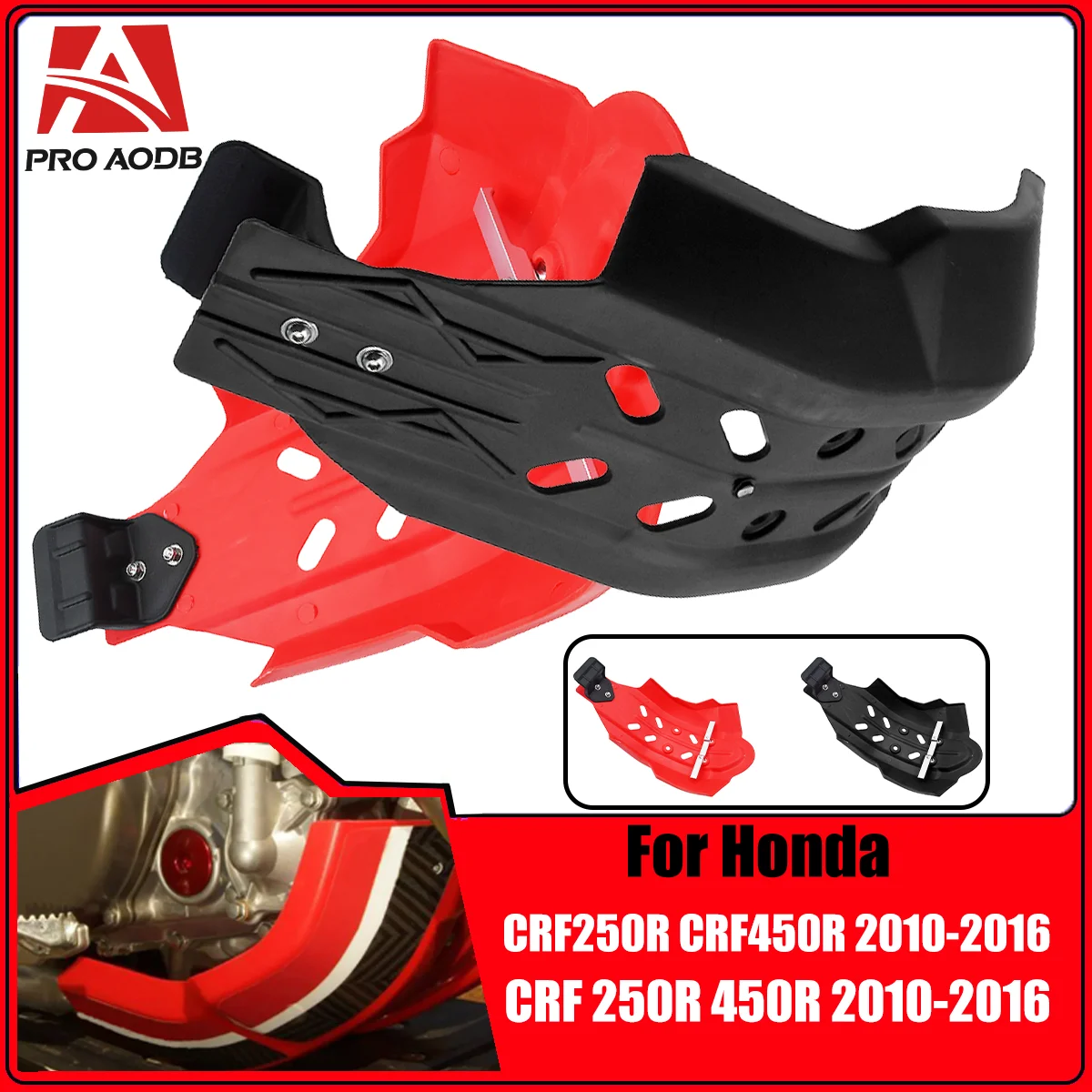 

For Honda CRF250R CRF450R 2010-2016 Motorcycle Engine Skid Chassis Protection Cover Motocross Parts Pit Dirt Bike Accessories