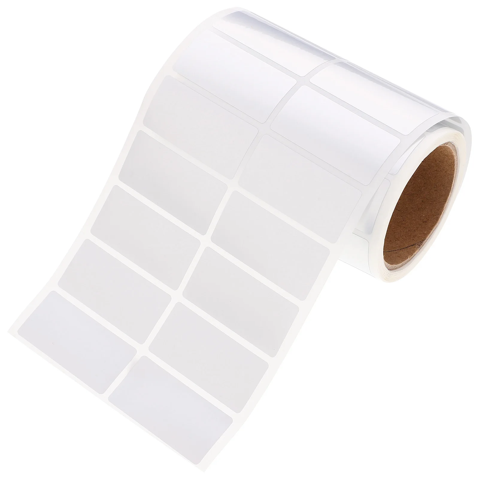 

Matte Silver Printing Labels 1 Roll Rectangle Self Stick Stickers for Express Shipping Office Organization Inventory Management