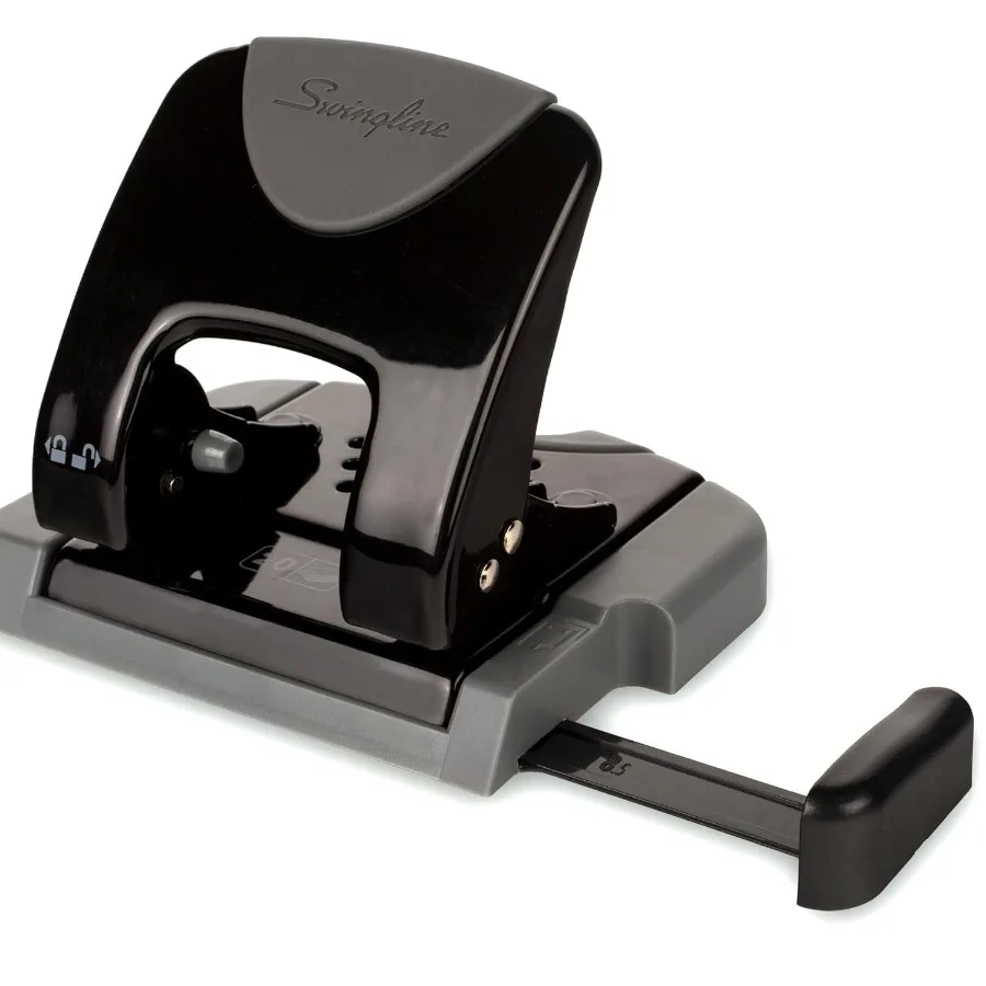 20 ورقة من Swingline 2 Hole Punch مع SmartTouch مقبض مريح منخفض الجهد ودليل محاذاة للمستندات الفعالة O