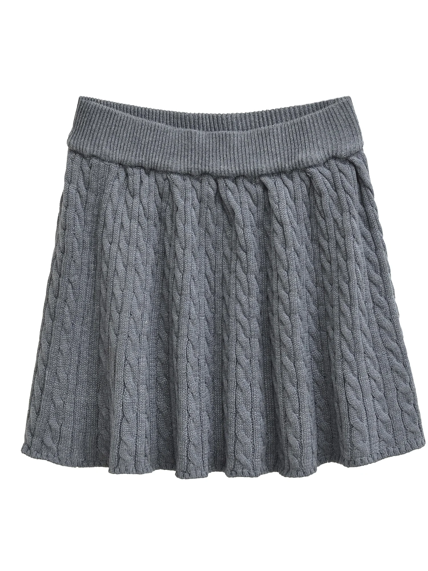 

Retro American Elastic Waist Slimming Knitted f Skirt Women's Sexy A-Line ort Skirt with Linen Pattern High Waist