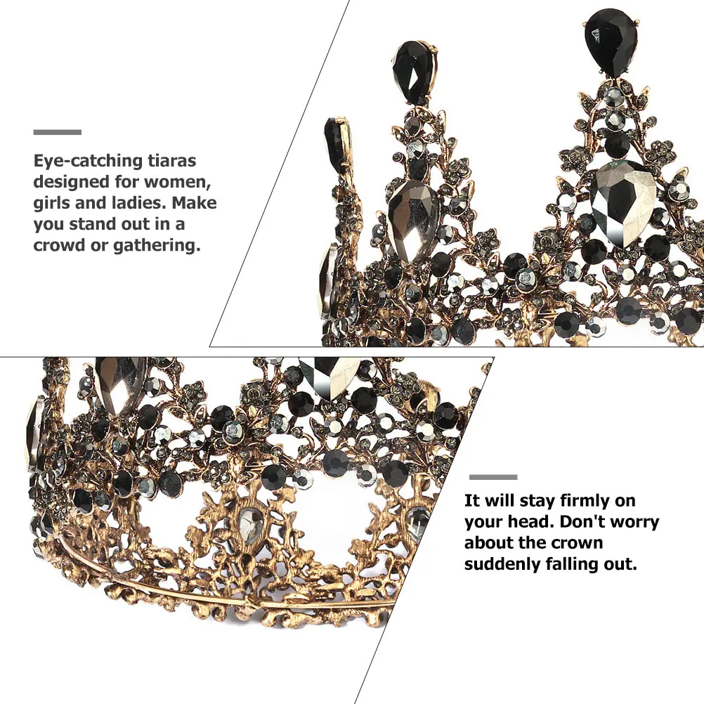 

Elegant Rhinestone Bride Women Bridal Tiara Decor Wedding Girl Headdress Woman Crown Headdress Exquisite Wedding Tiara