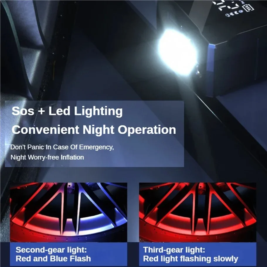 Мини-воздушный компрессор 12 В 150PSI портативный электрический воздушный насос автомобильный насос для накачивания шин проводной/беспроводной для мотоцикла, велосипеда, накачивания шин