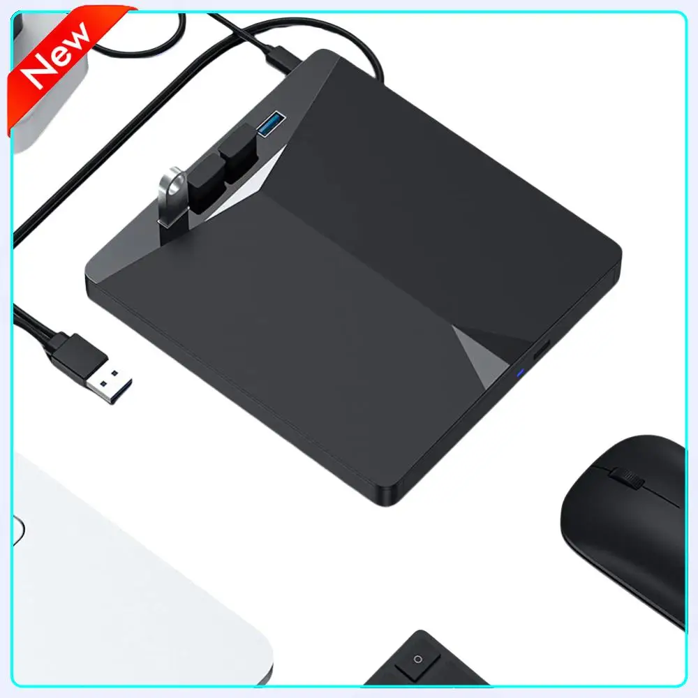 

7-in-1 USB 3.0 Type C External CD DVD Optical Drives Ultra-Slim Burner Recorder Reader Player Tray Type for PC Laptop Notebook