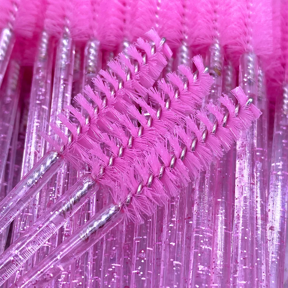 5/50/100Pcs Eye Lash Brushes Eyebrow Brush Eyelashes Extension Tools Mascara Wands Applicator Spoolers Lashes Cosmetic Tool