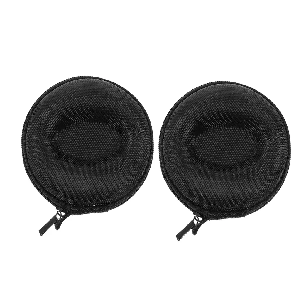 

2Pcs Watch Case Travel Shockproof Pressure Resistant Zipper Design Soft Lining for 2 Watches Portable Storage Organizer for Men