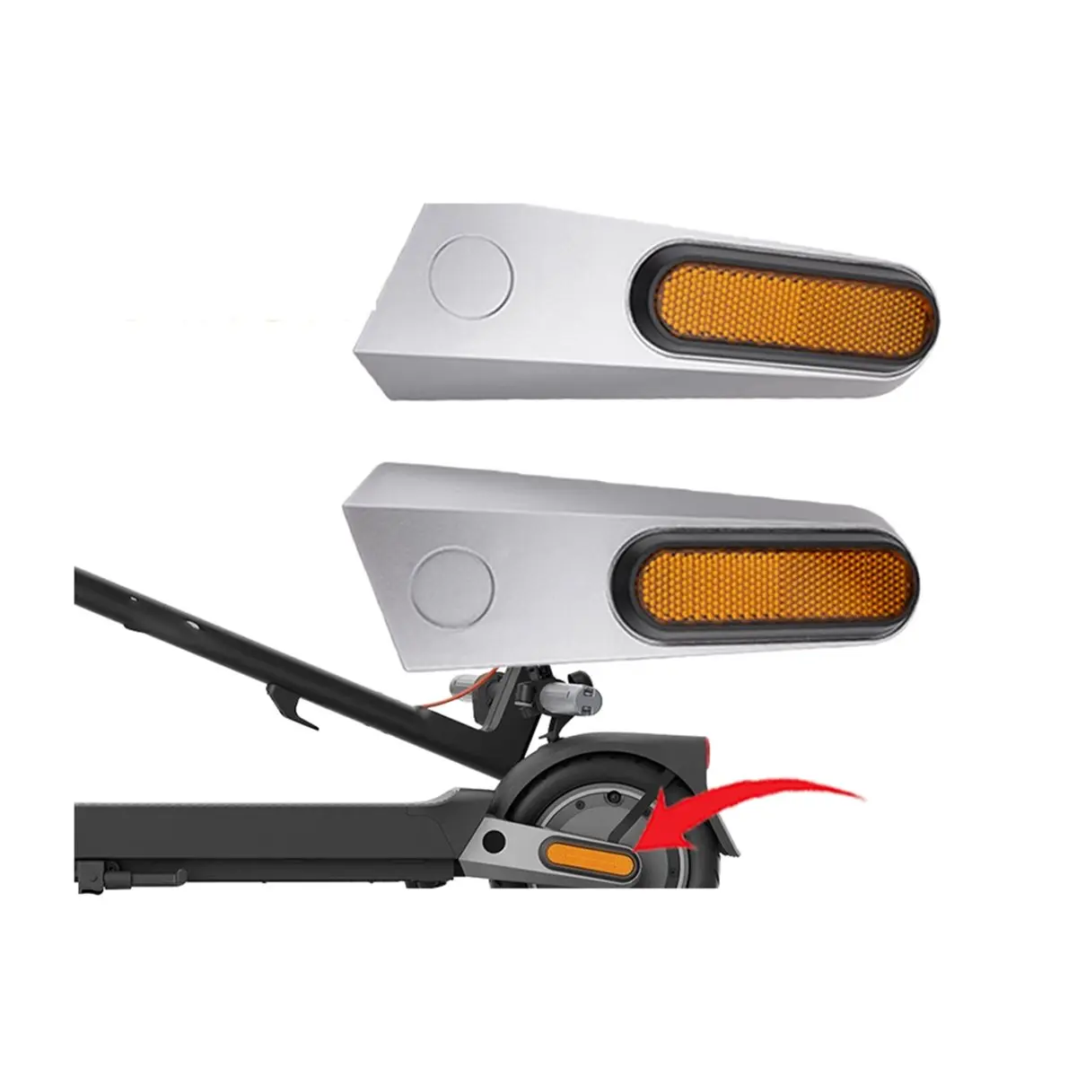A86G NOUVEAU Cache de Décoration de Fourche Arrière pour Trottinette Électrique 5 Pro, Coque Latérale de Protection Arrière, Accessoires et Pièces
