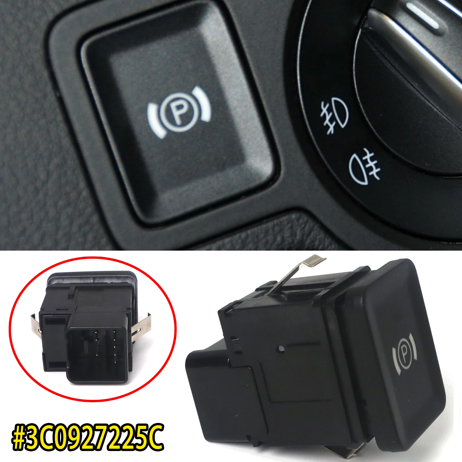 Electric Parking Handbrake Control Switch Button 3C0927225C For VW Volkswagen Passat B6 3C CC 2006 2007 2008 2009 2010 2011 2012