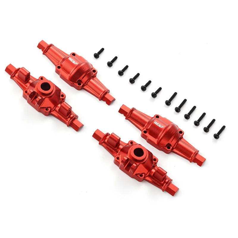 4pcs 1/24 Front And Rear Axle Housings Aluminum Alloy Compact Yet Durable Design Rc Front And Rear Axle Housings For FMS FCX24