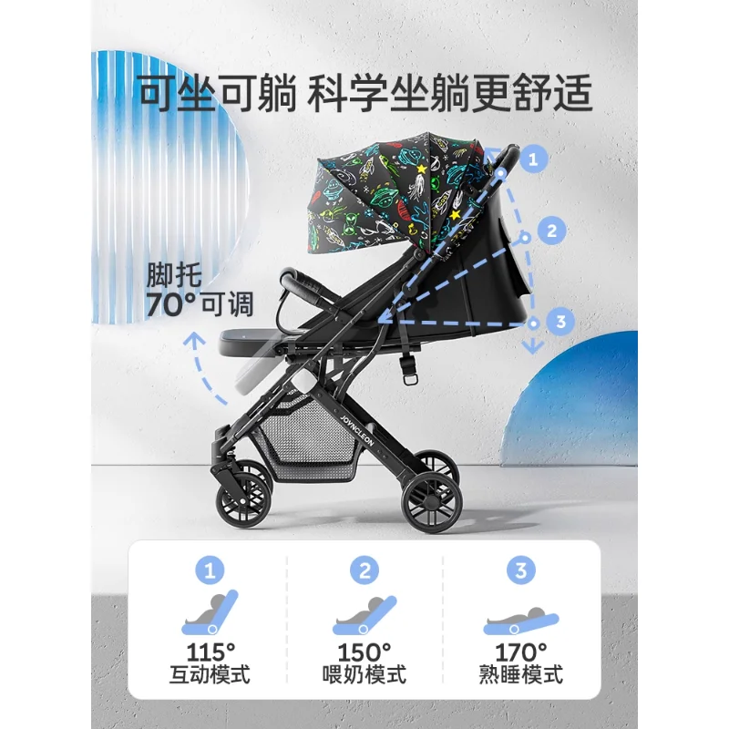 Коляска-коляска может сидеть, лежачая, легкая, складная, высокая пейзажная, детская тележка для детей от 0 до 3 лет, тележка-зонтик