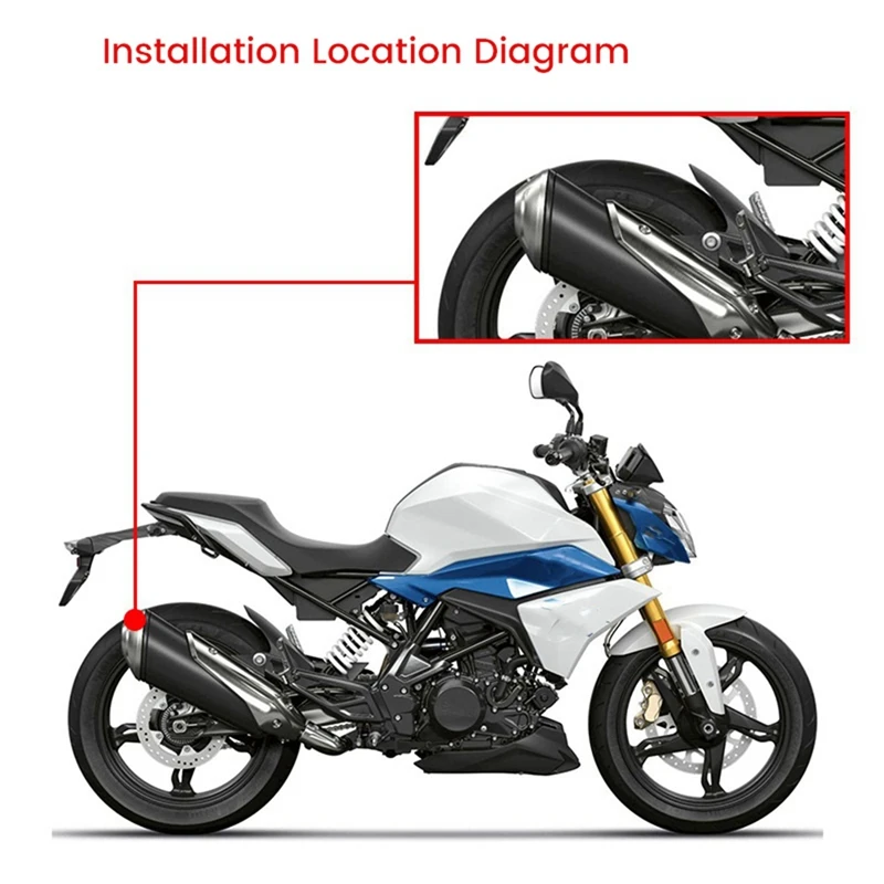 1 PCS Motorcycle Exhaust Pipe Cover Anti-Scald Cap Heat Shield Rustproof Shell Heat Shiled Cover Parts Accessories For BMW G310R